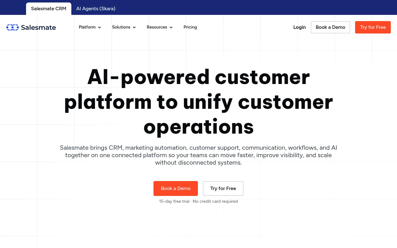 Salesmate screenshot