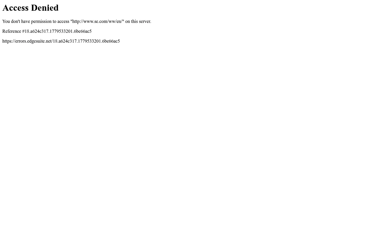 Schneider Electric screenshot