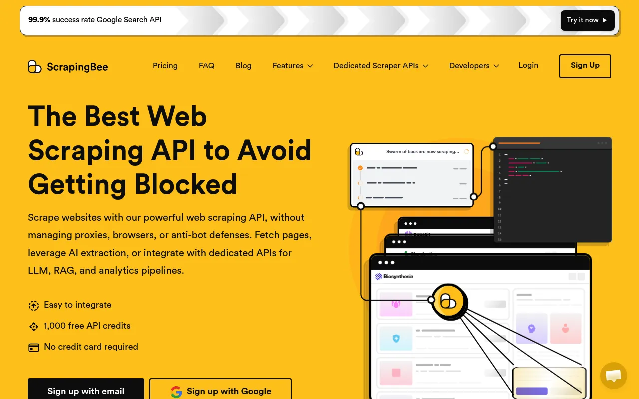 ScrapingBee screenshot