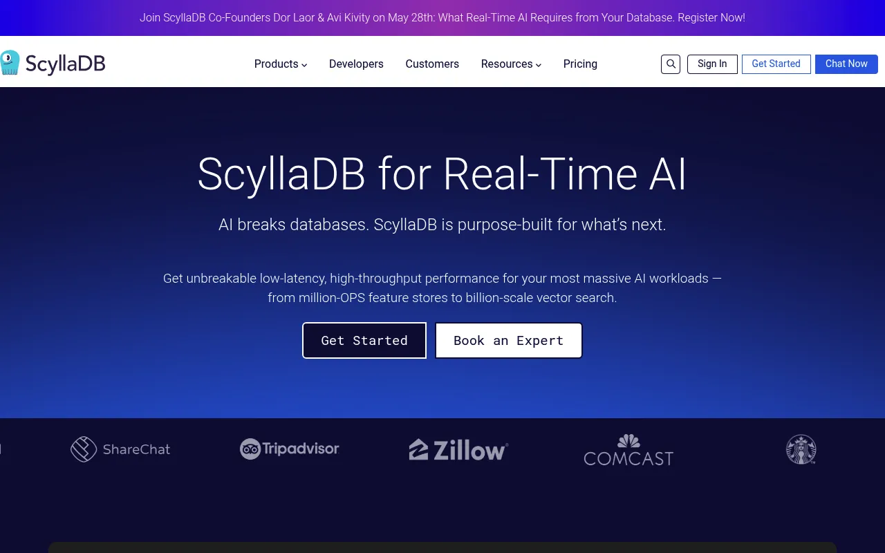 ScyllaDB screenshot