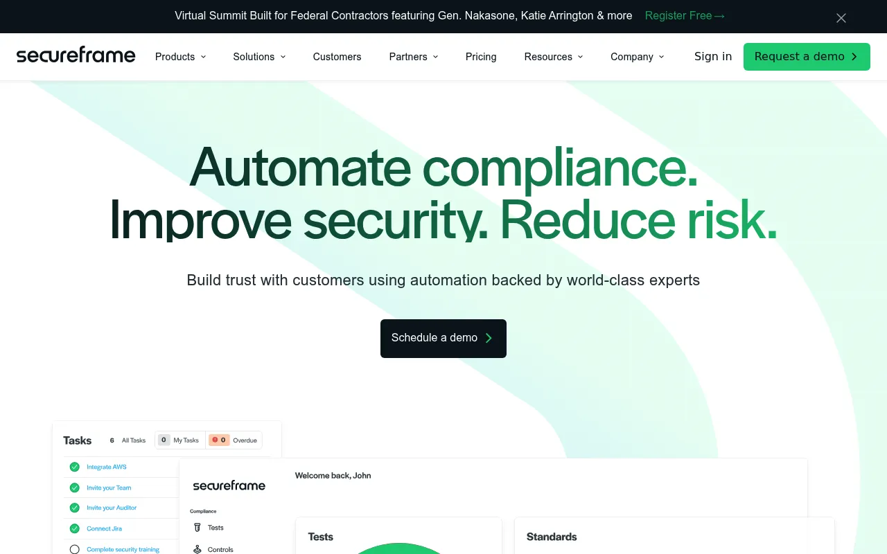 Secureframe screenshot