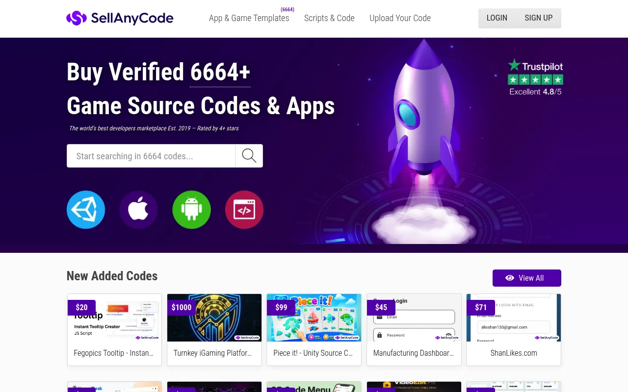 SellAnyCode screenshot