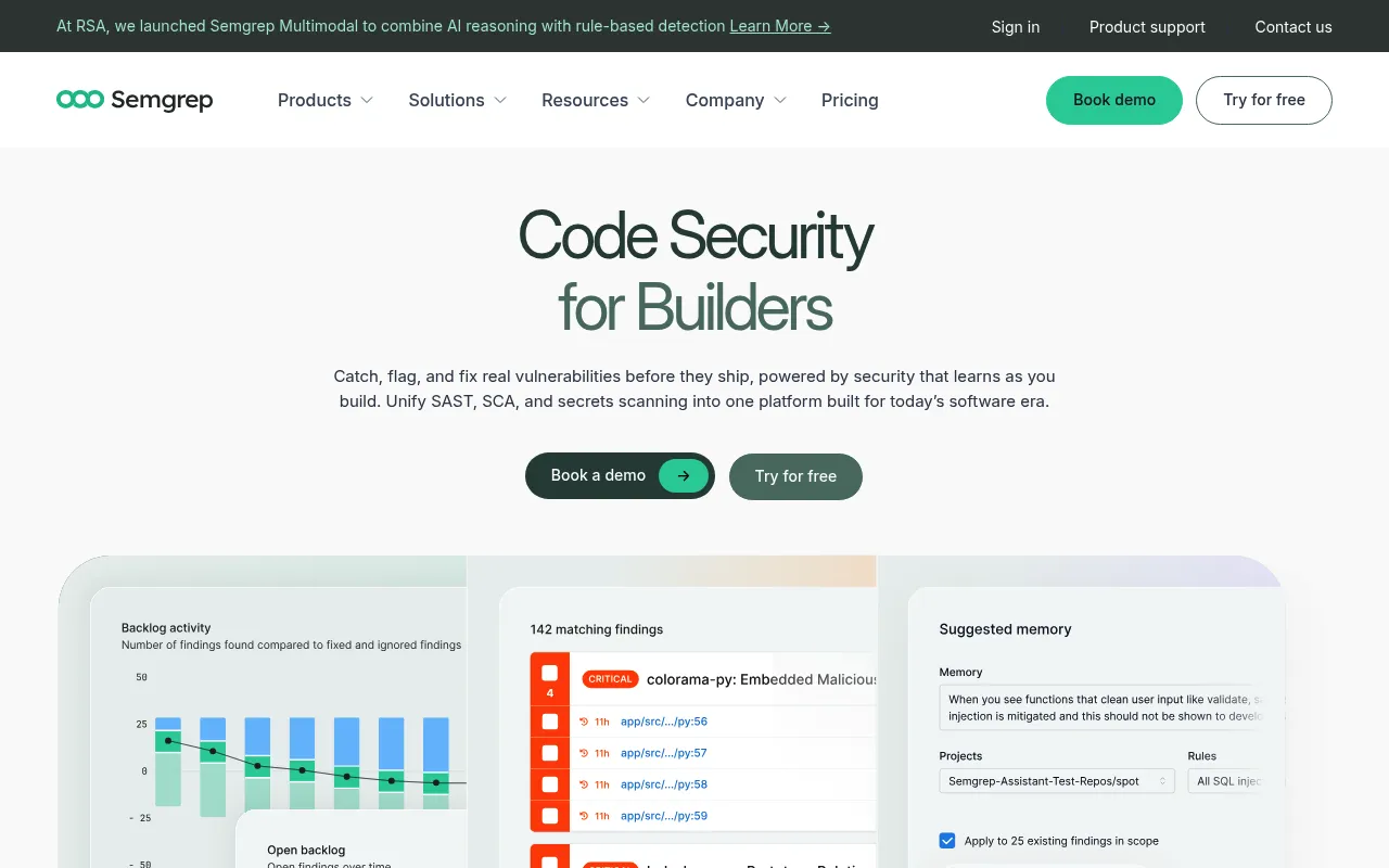Semgrep screenshot