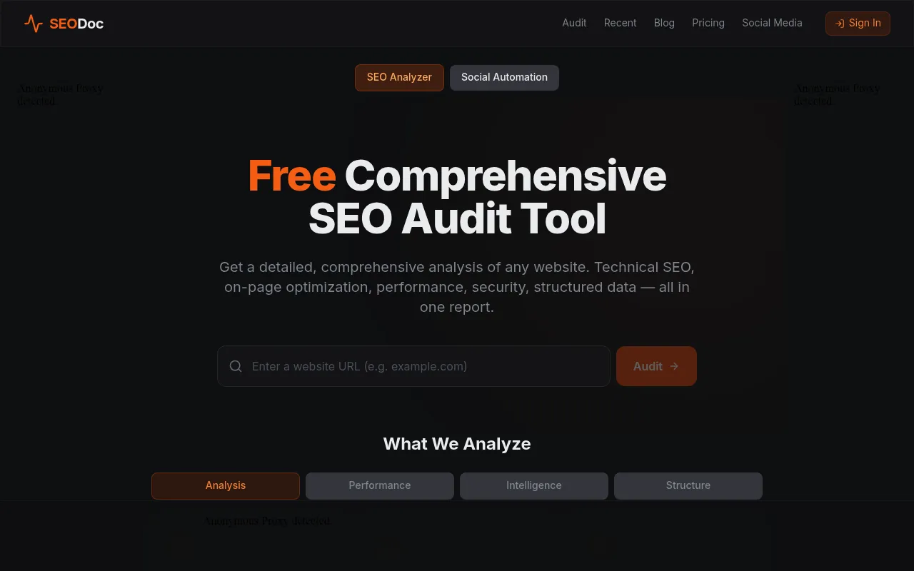 SEODoc screenshot