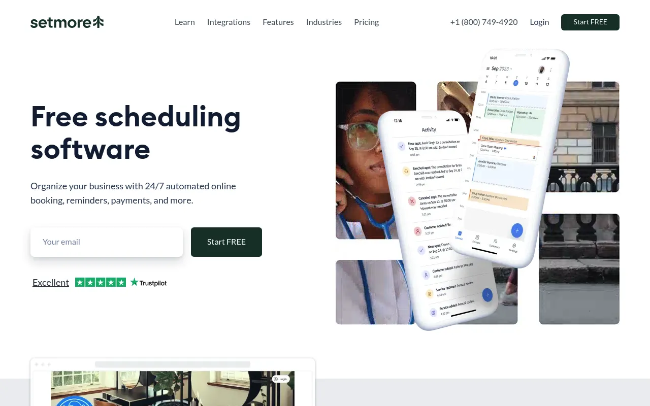 Setmore screenshot