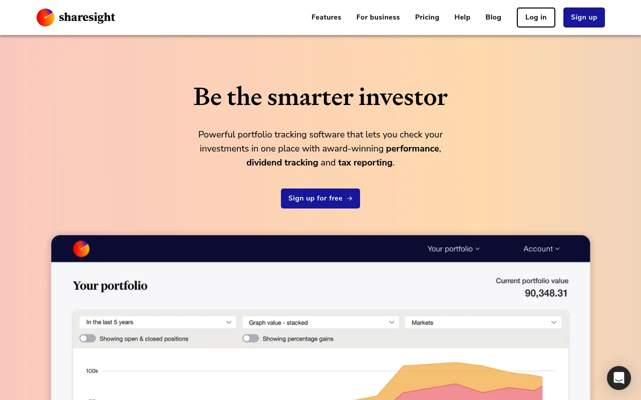 Sharesight screenshot