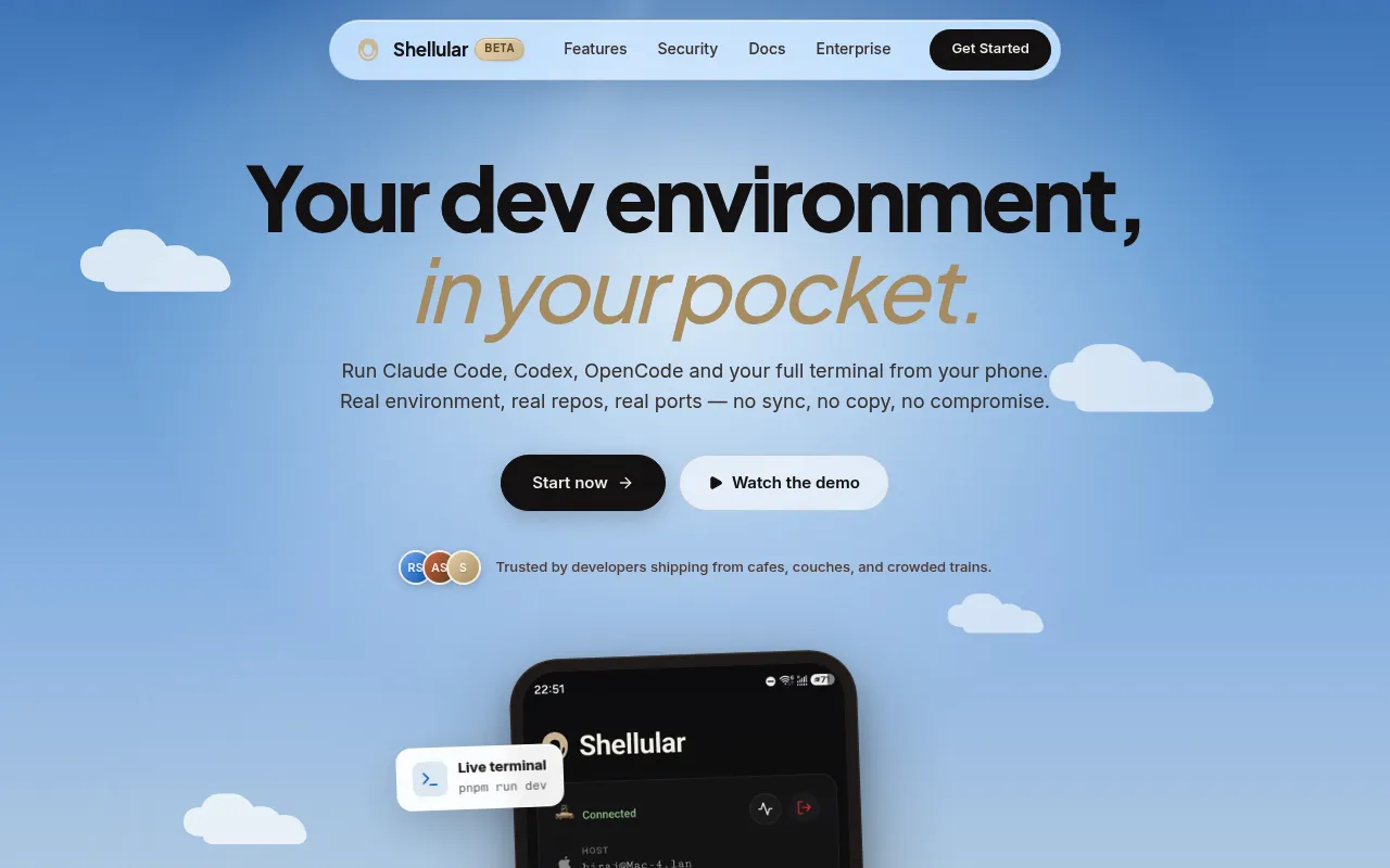 Shellular screenshot