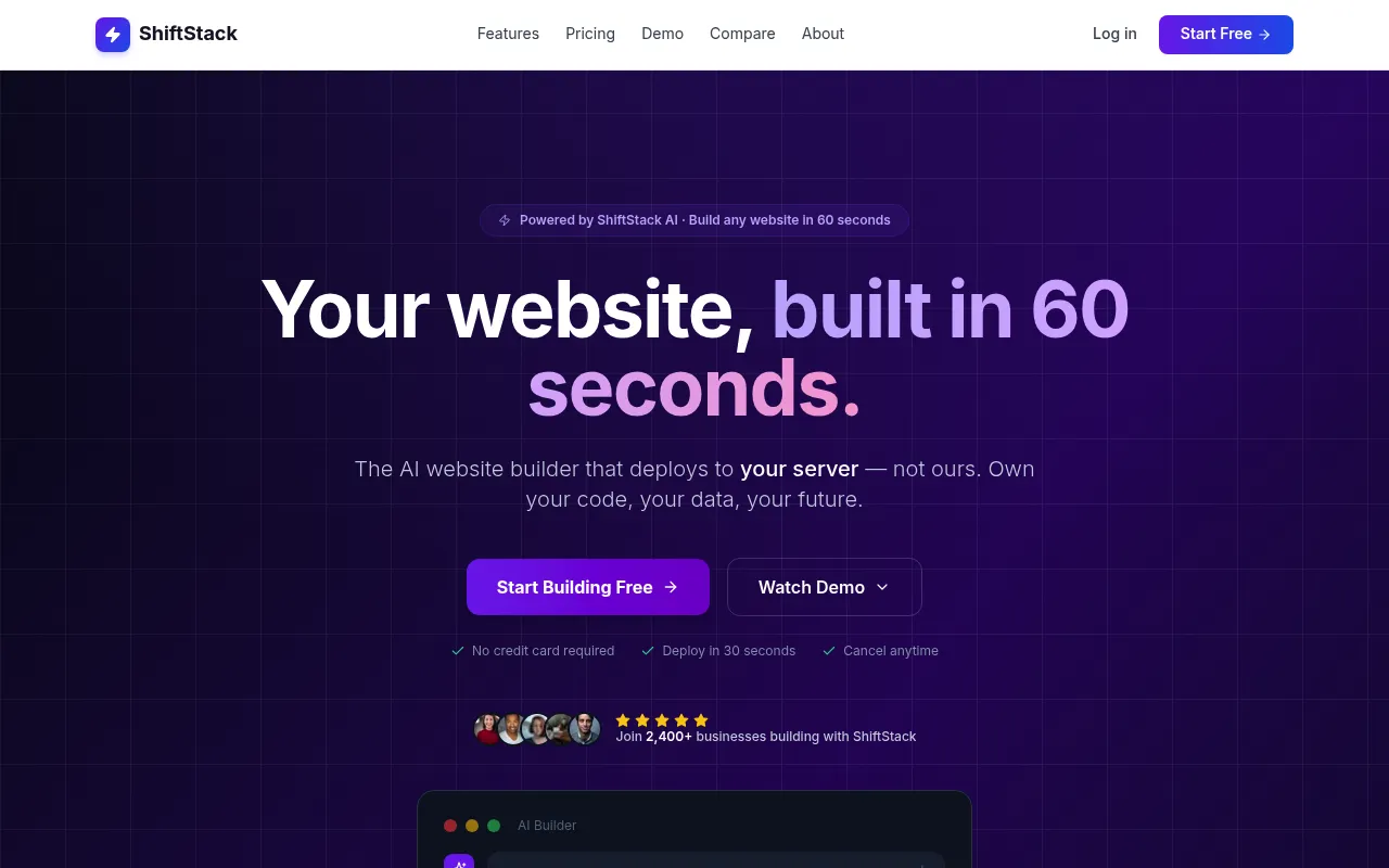 ShiftStackApp screenshot
