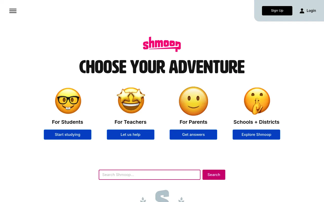 Shmoop screenshot