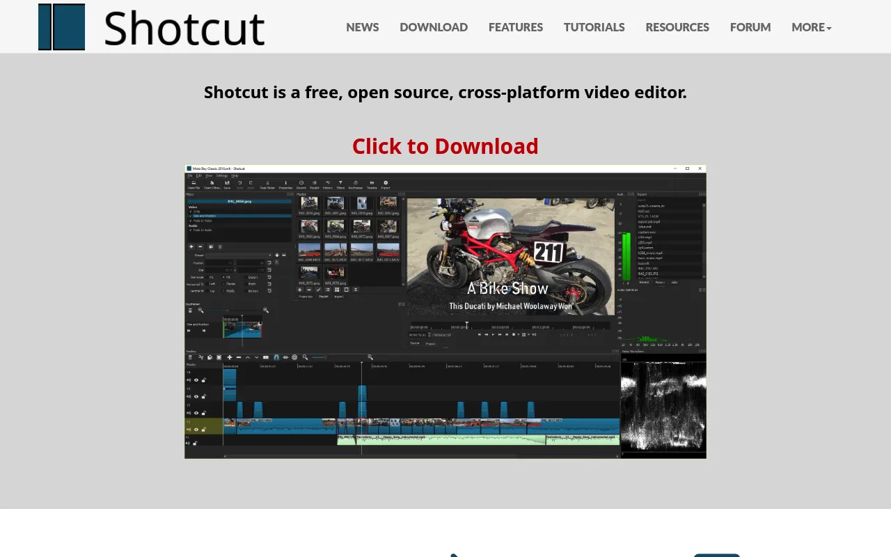 Shotcut screenshot