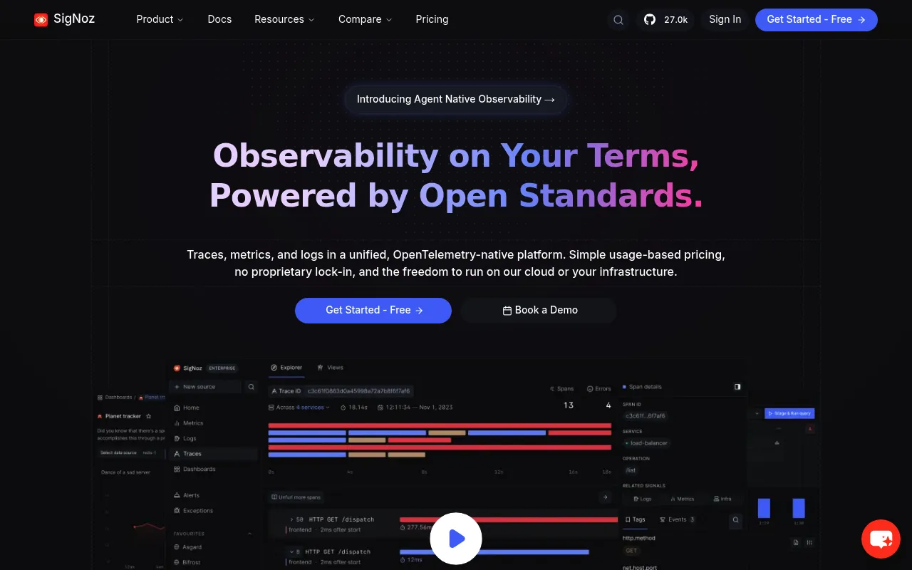 SigNoz screenshot