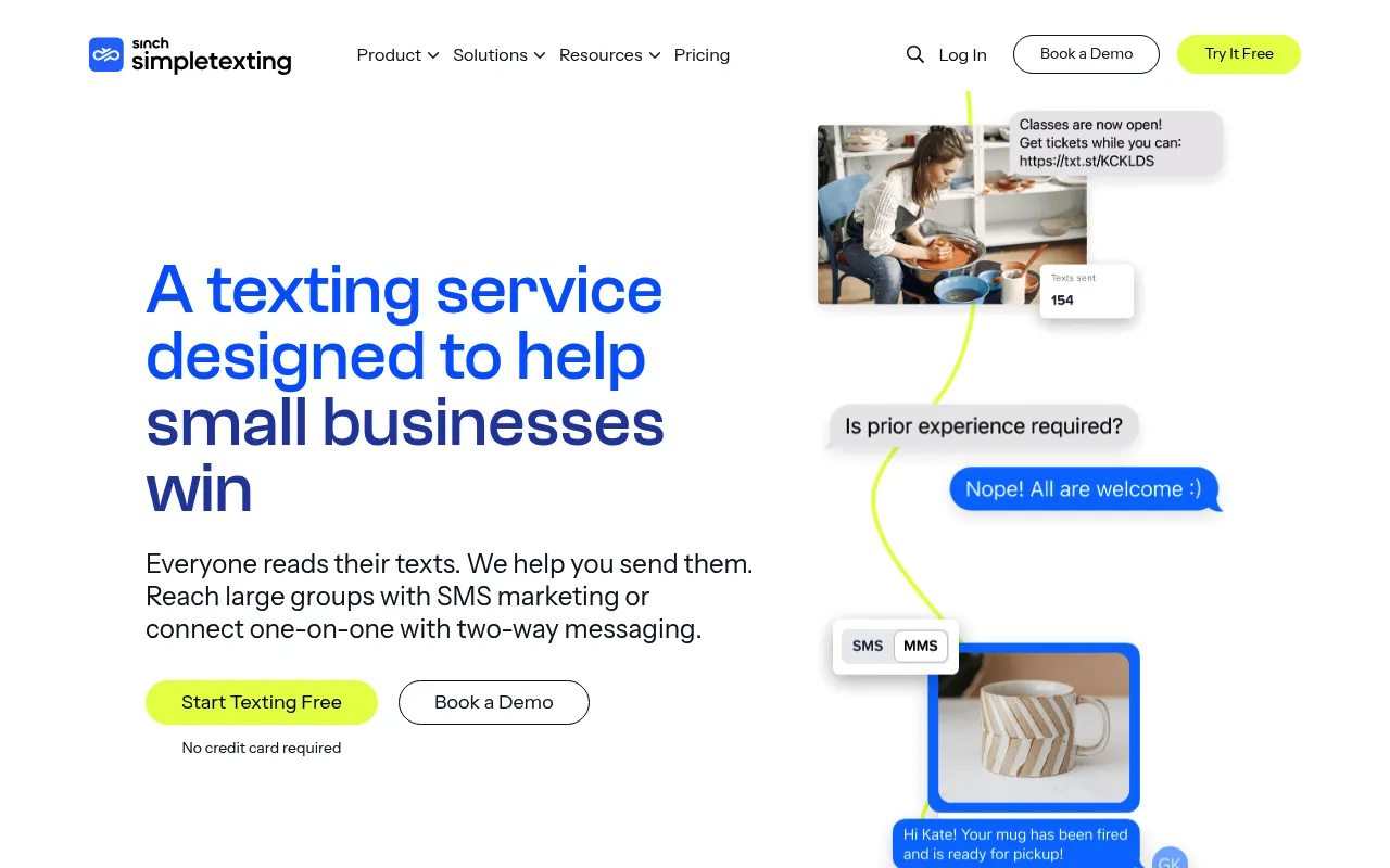 SimpleTexting screenshot