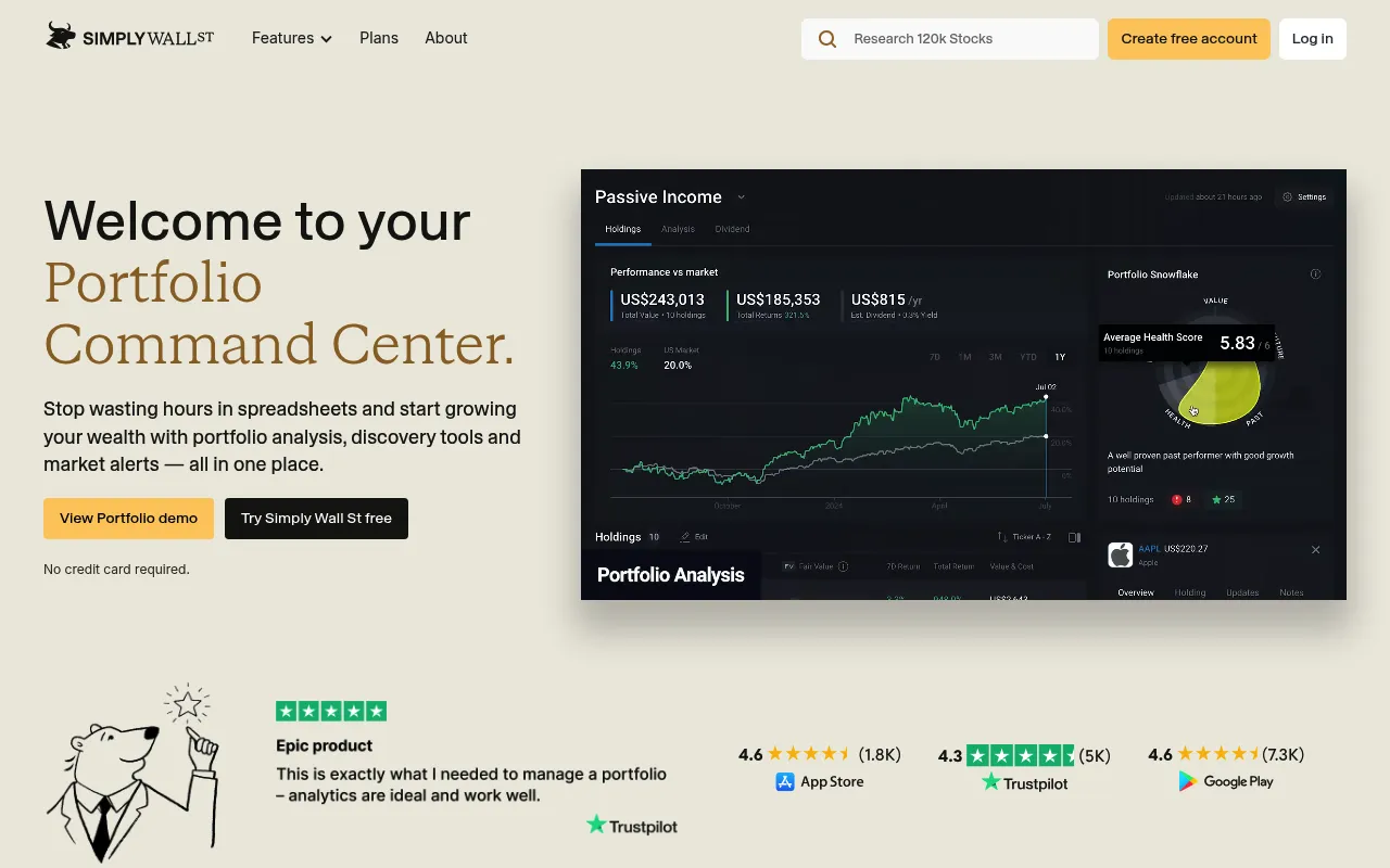 Simply Wall St screenshot