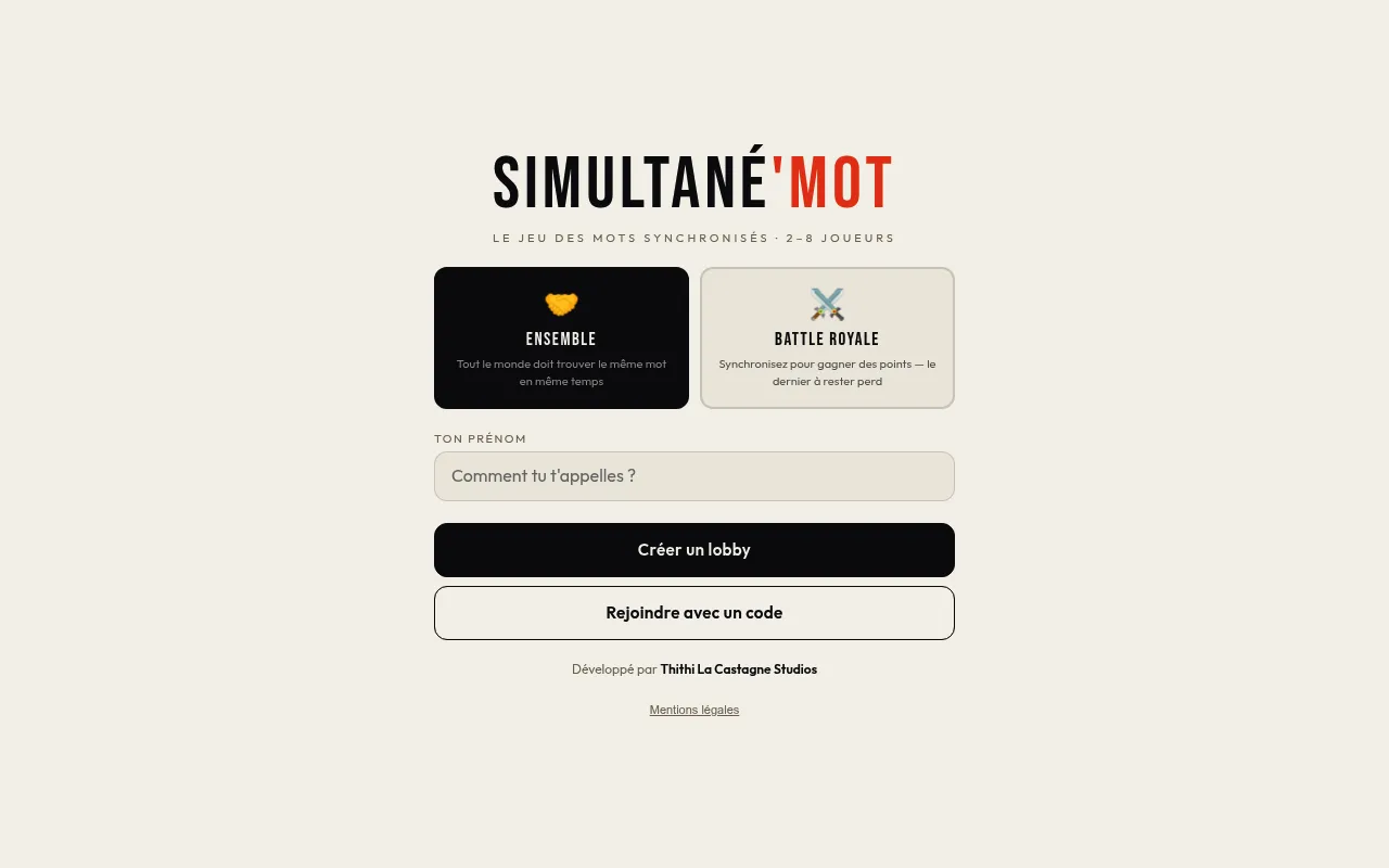 Simultané'Mot screenshot