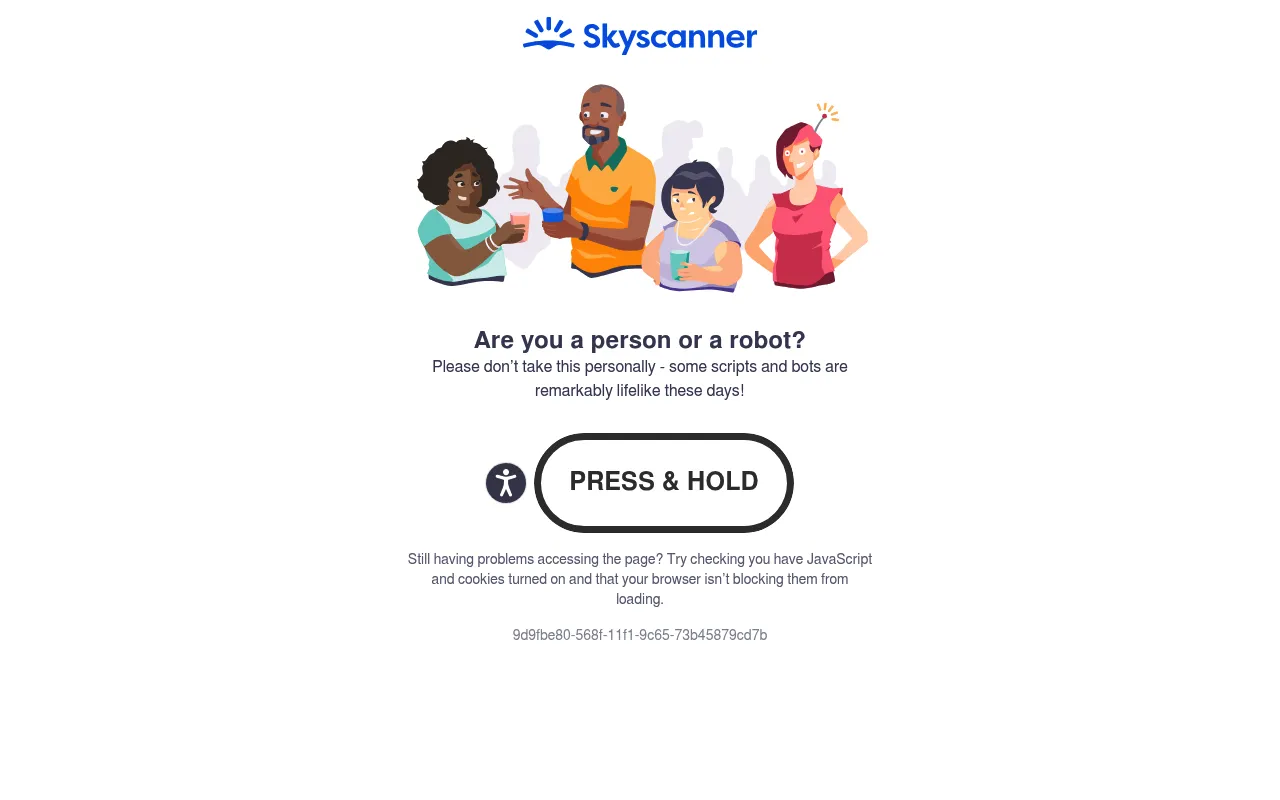 Skyscanner screenshot