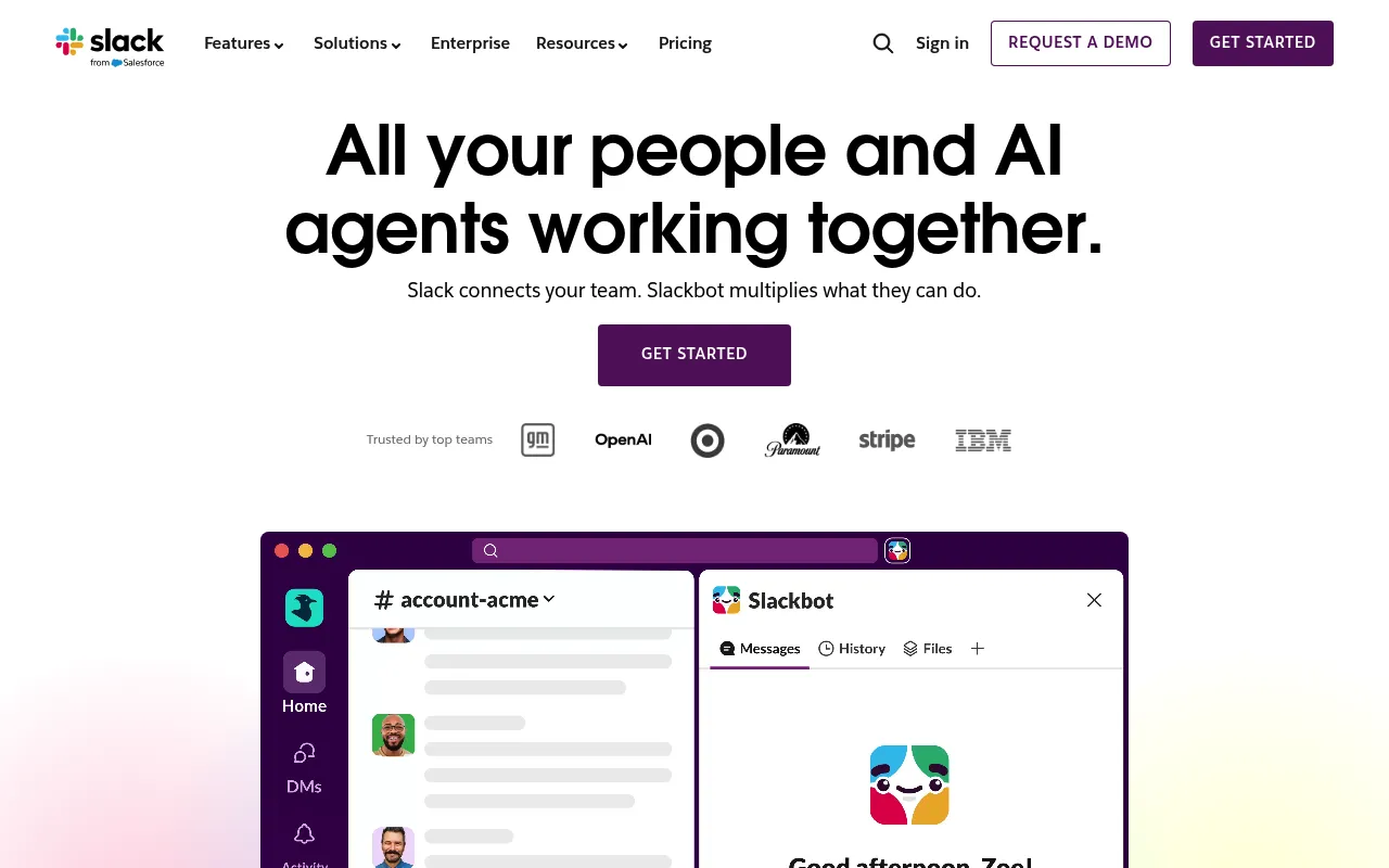 Slack screenshot