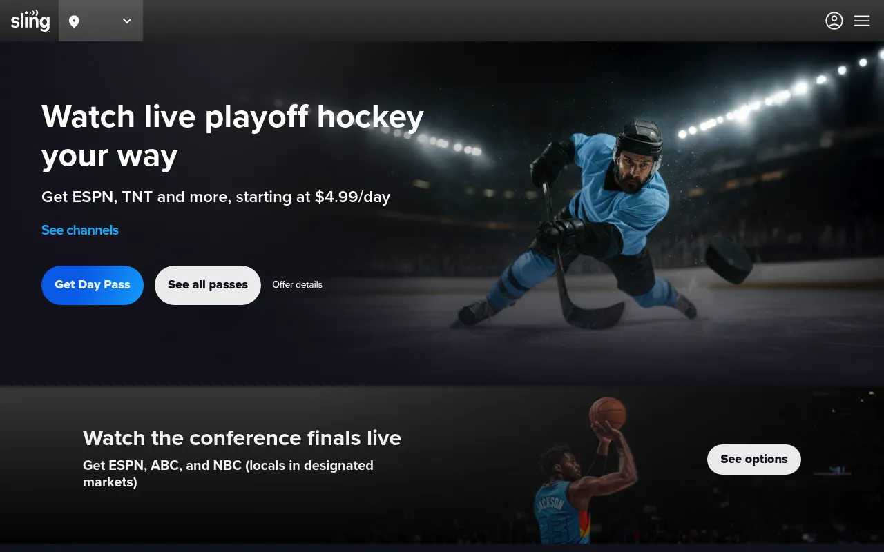 Sling TV screenshot