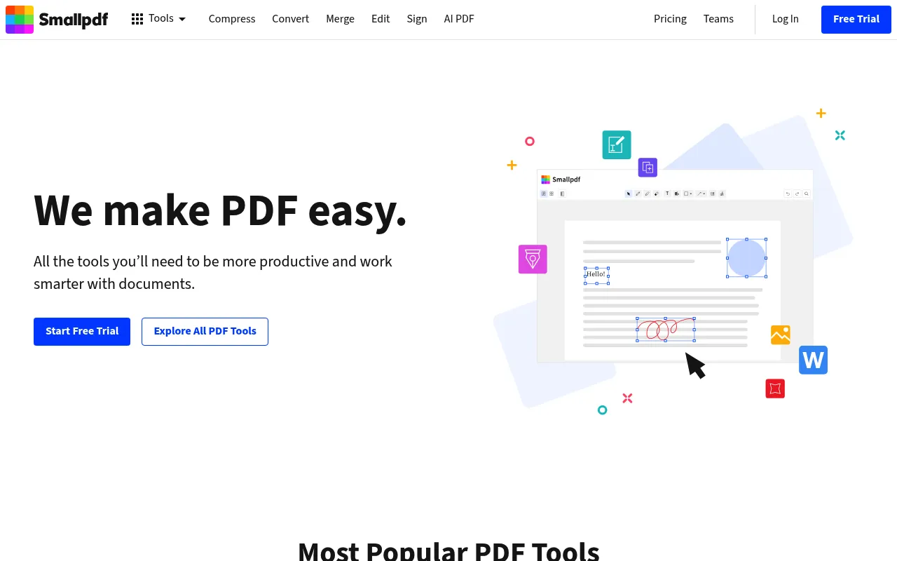 Smallpdf screenshot