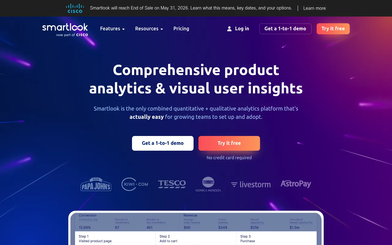 Smartlook screenshot