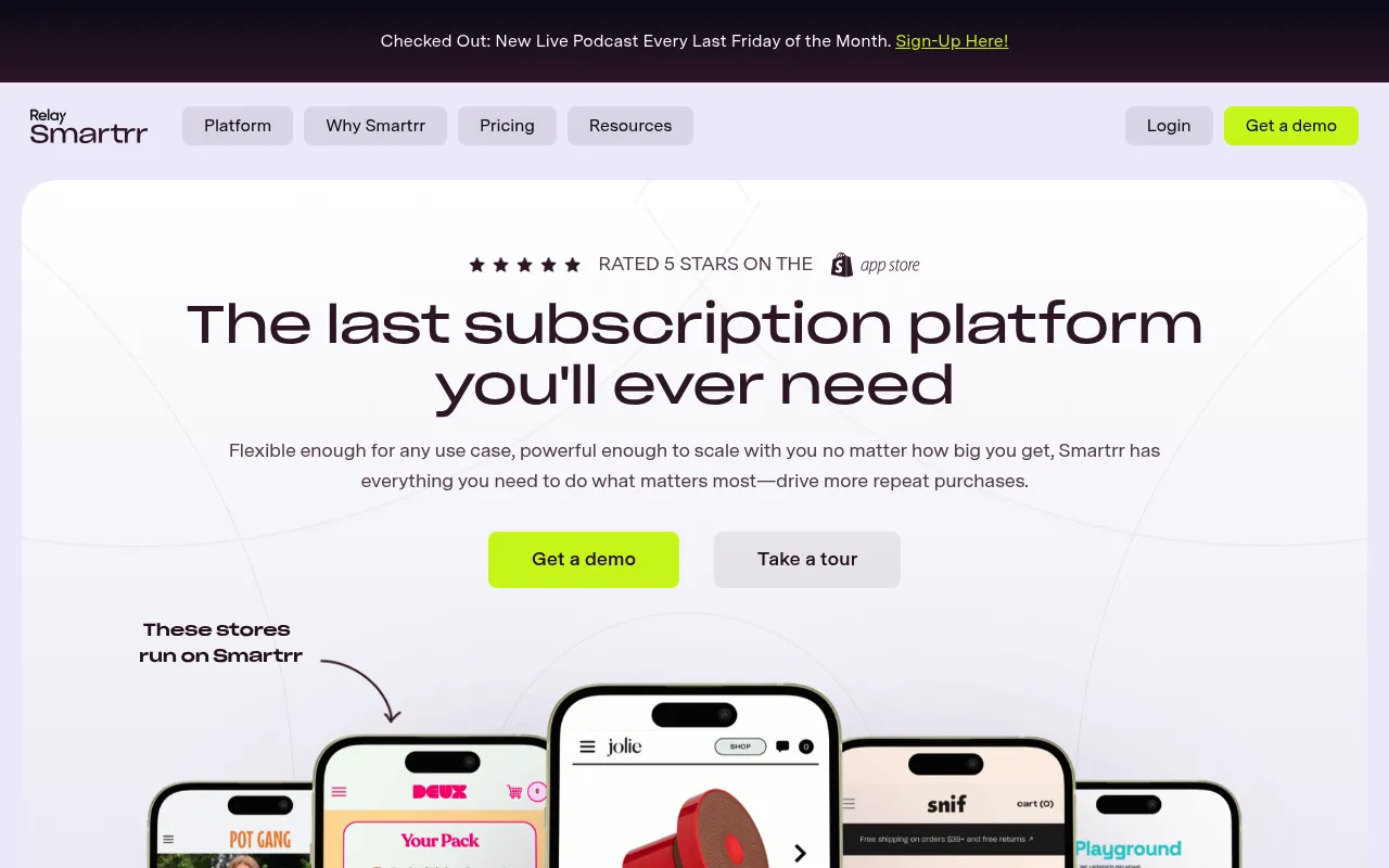 Smartrr screenshot