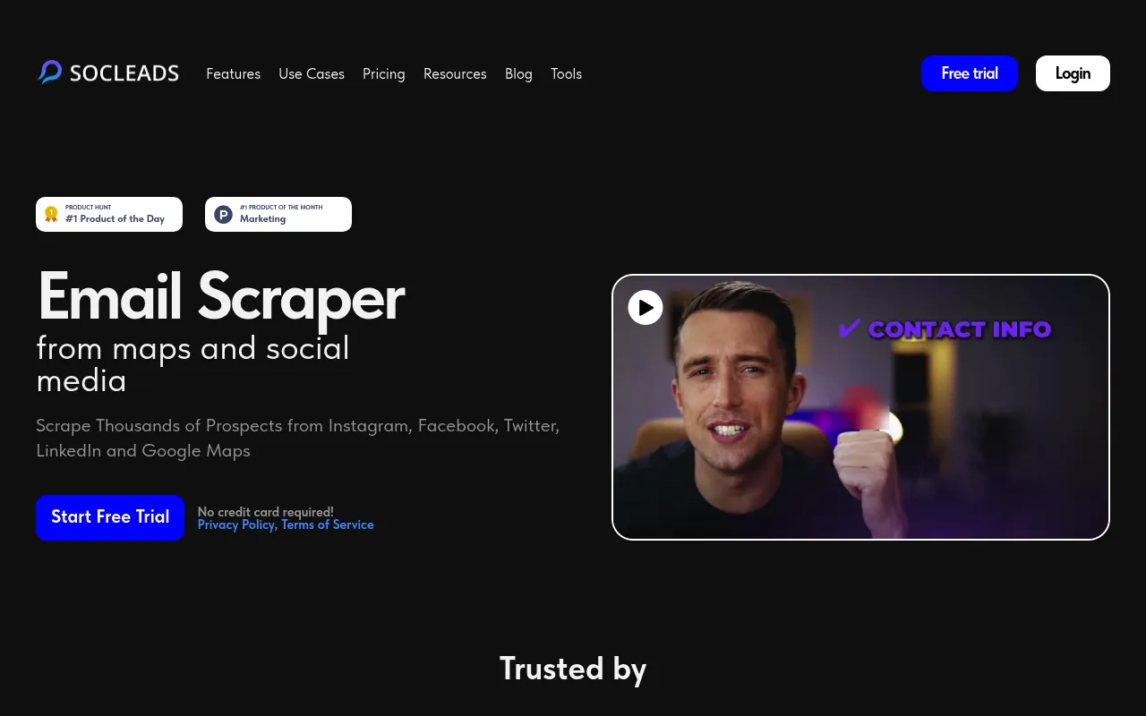 SocLeads screenshot