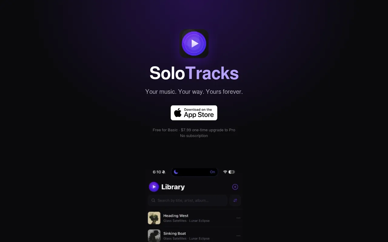 SoloTracks screenshot