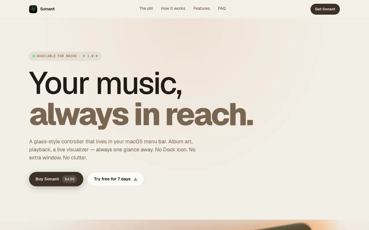 Sonant screenshot