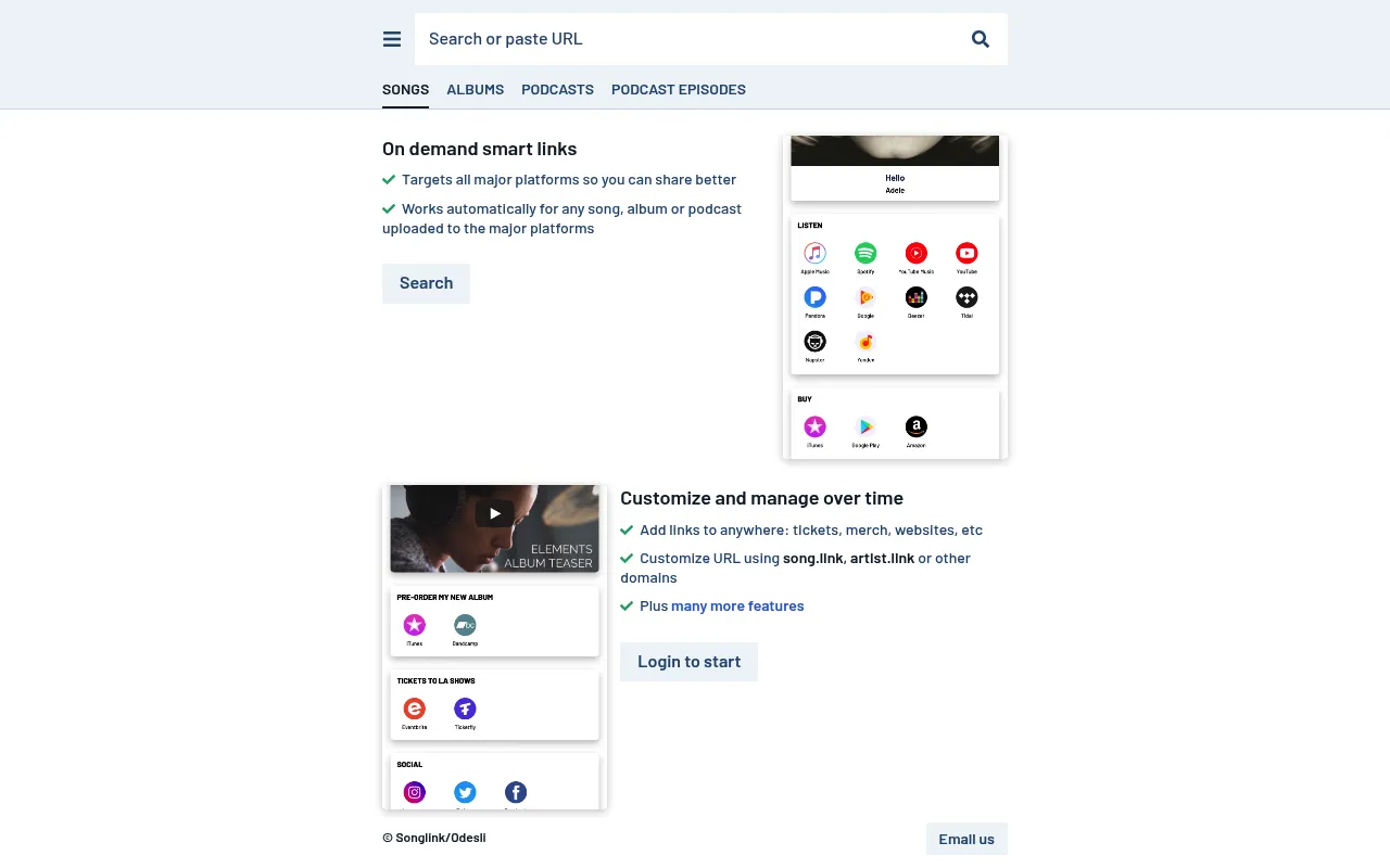 Songlink/Odesli screenshot