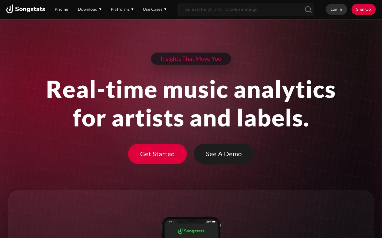 Songstats screenshot