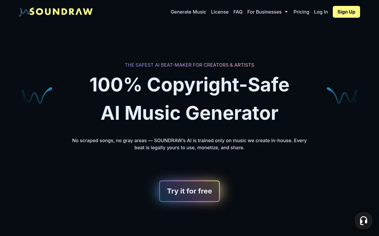 SOUNDRAW screenshot
