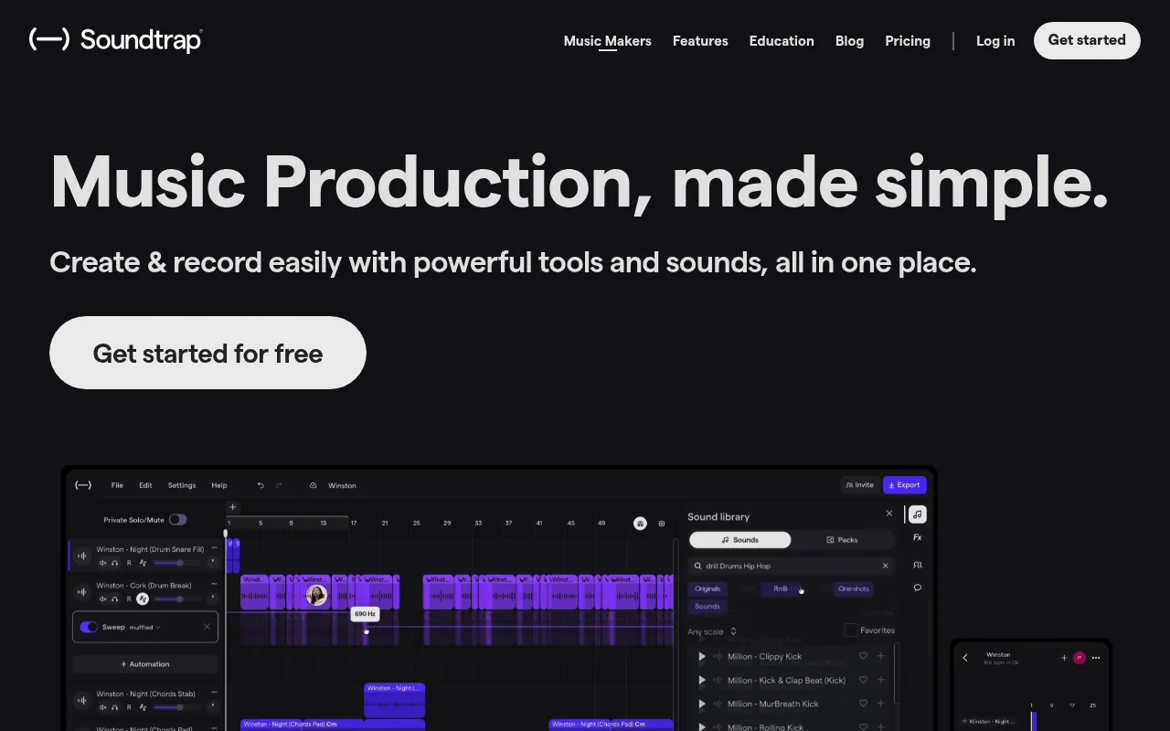 Soundtrap screenshot