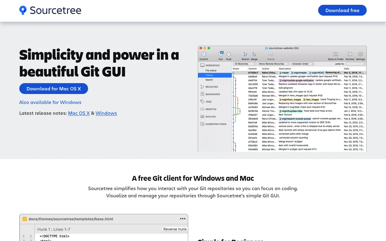 Sourcetree screenshot