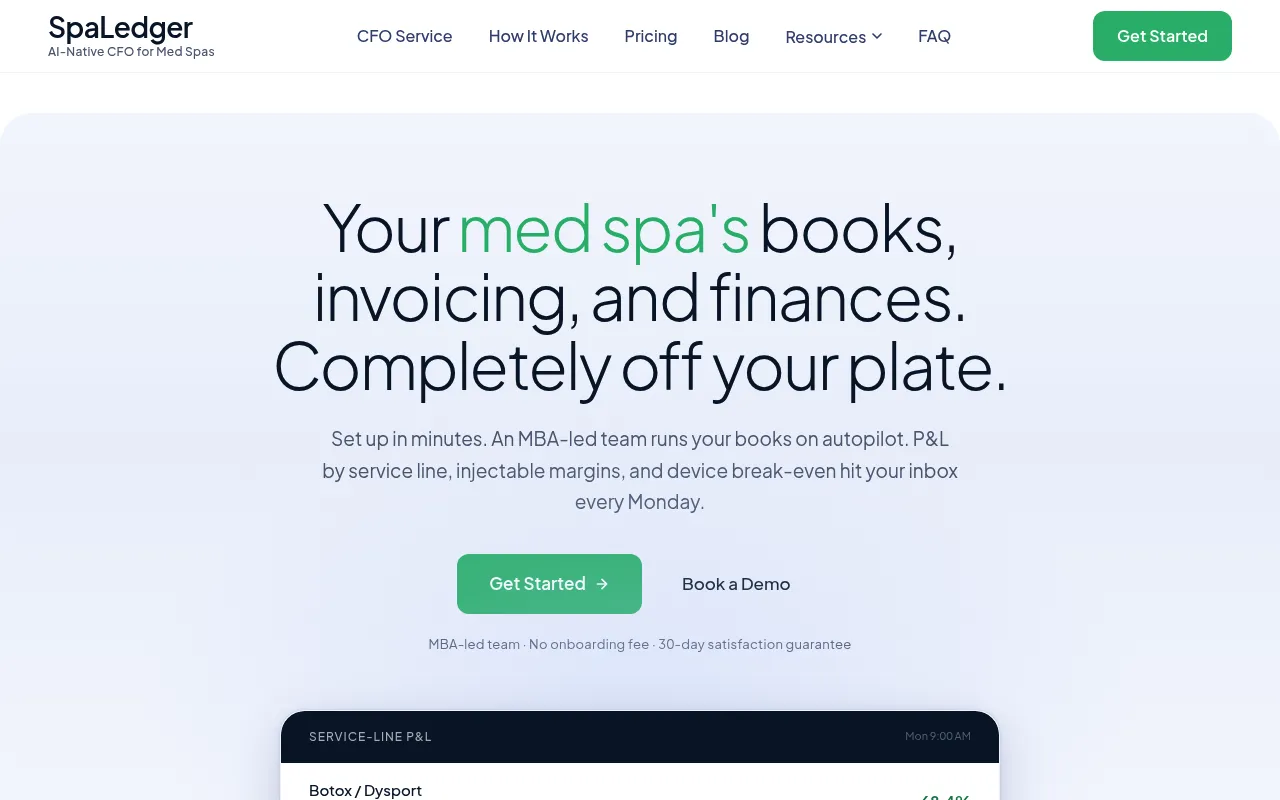Spa Ledger screenshot