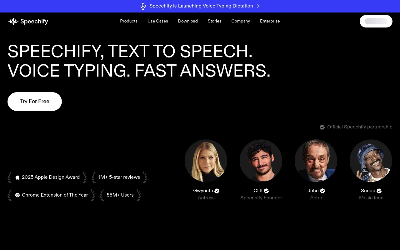 Speechify screenshot