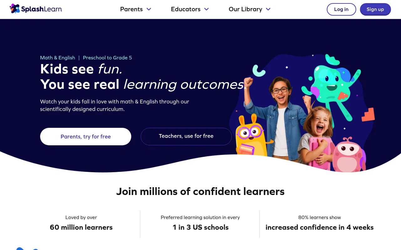 SplashLearn screenshot