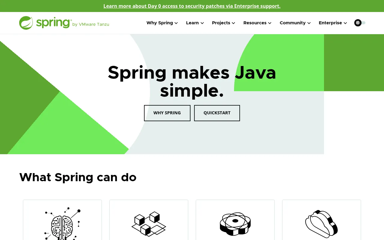 Spring screenshot