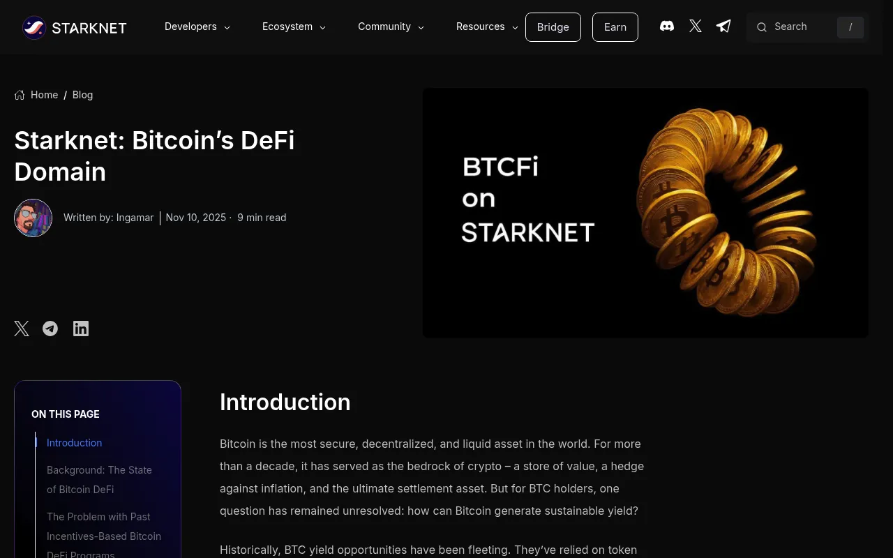 Starknet screenshot