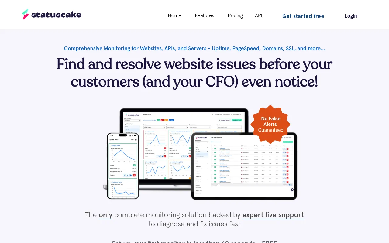 StatusCake screenshot