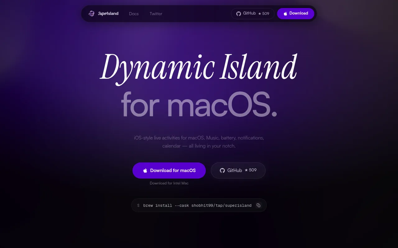 SuperIsland screenshot