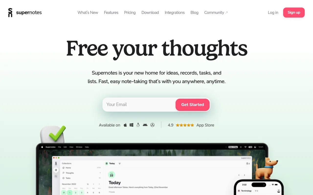 Supernotes screenshot