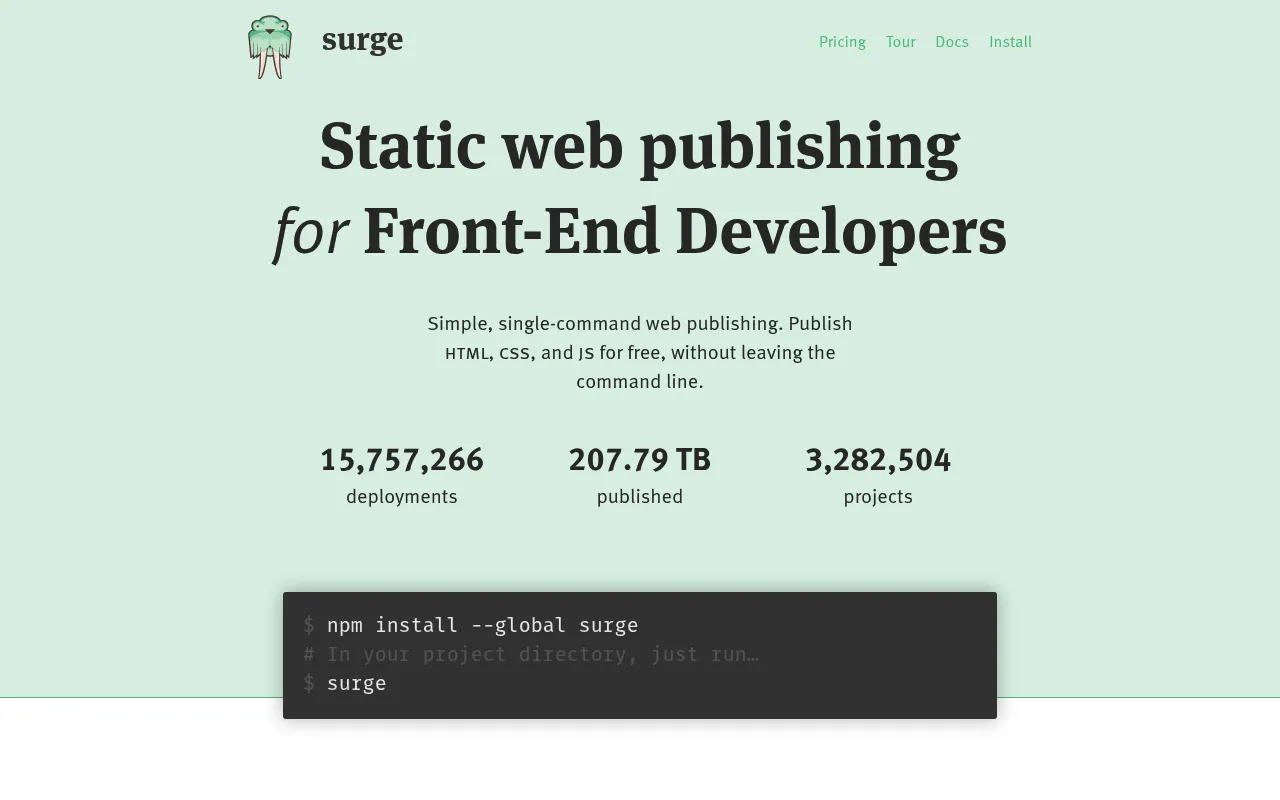 Surge screenshot