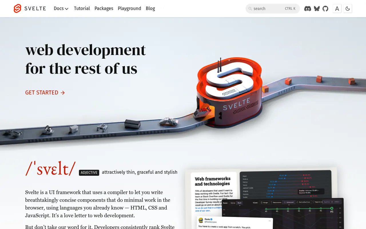 Svelte screenshot