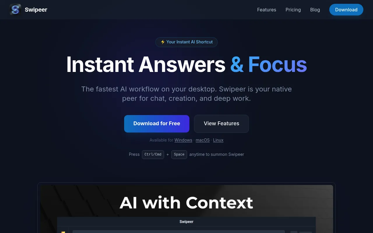 Swipeer screenshot