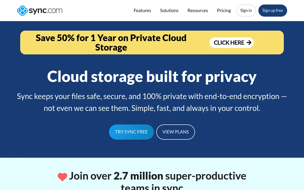 Sync screenshot