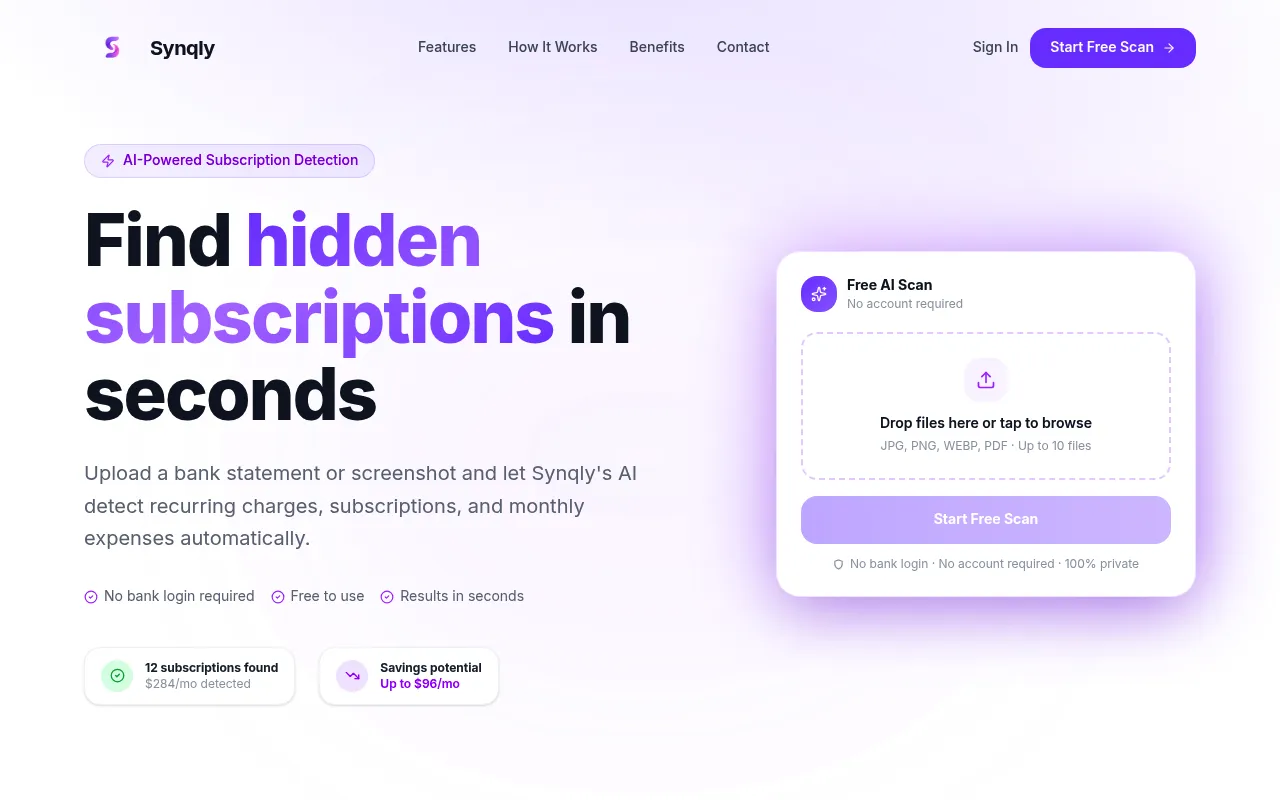 Synqly screenshot