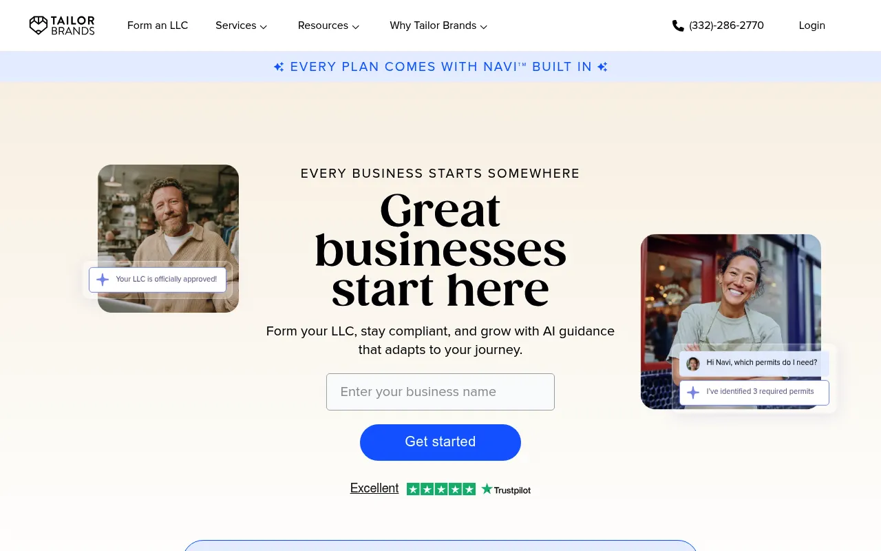 Tailor Brands screenshot