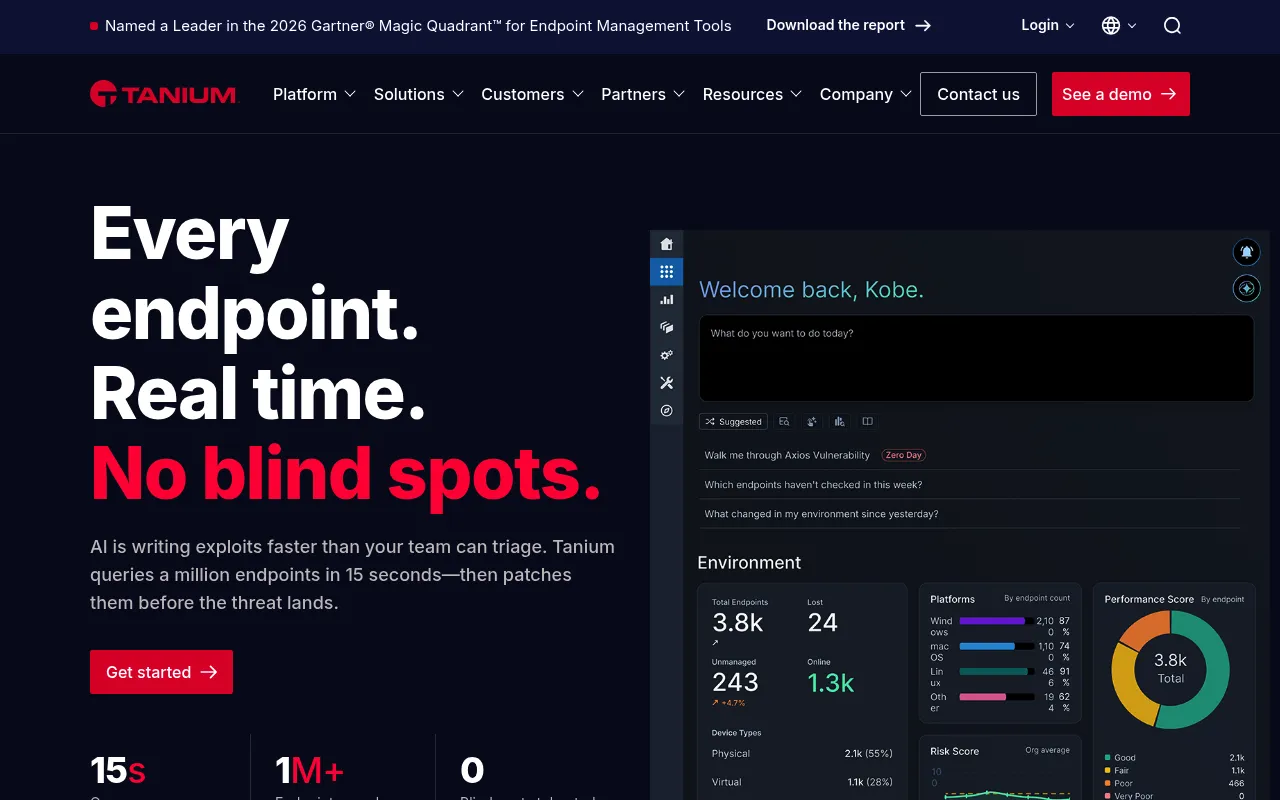 Tanium screenshot