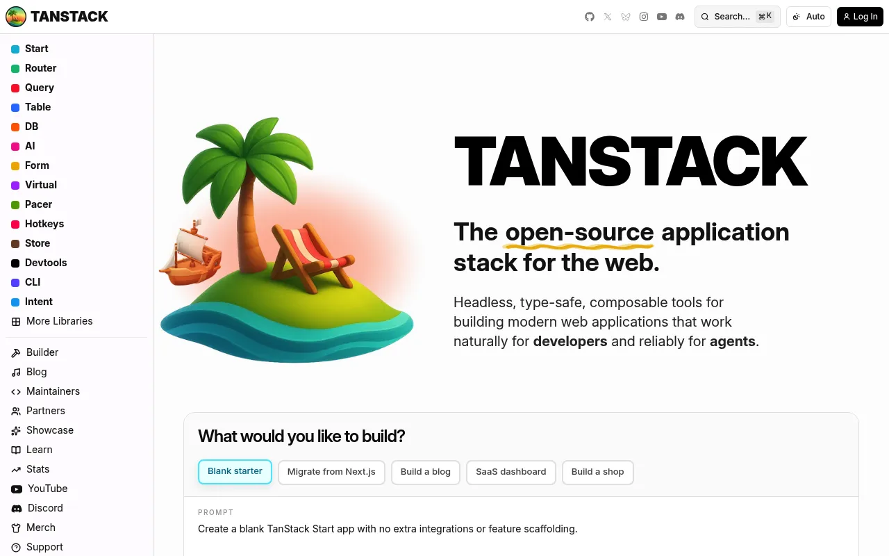 TanStack screenshot