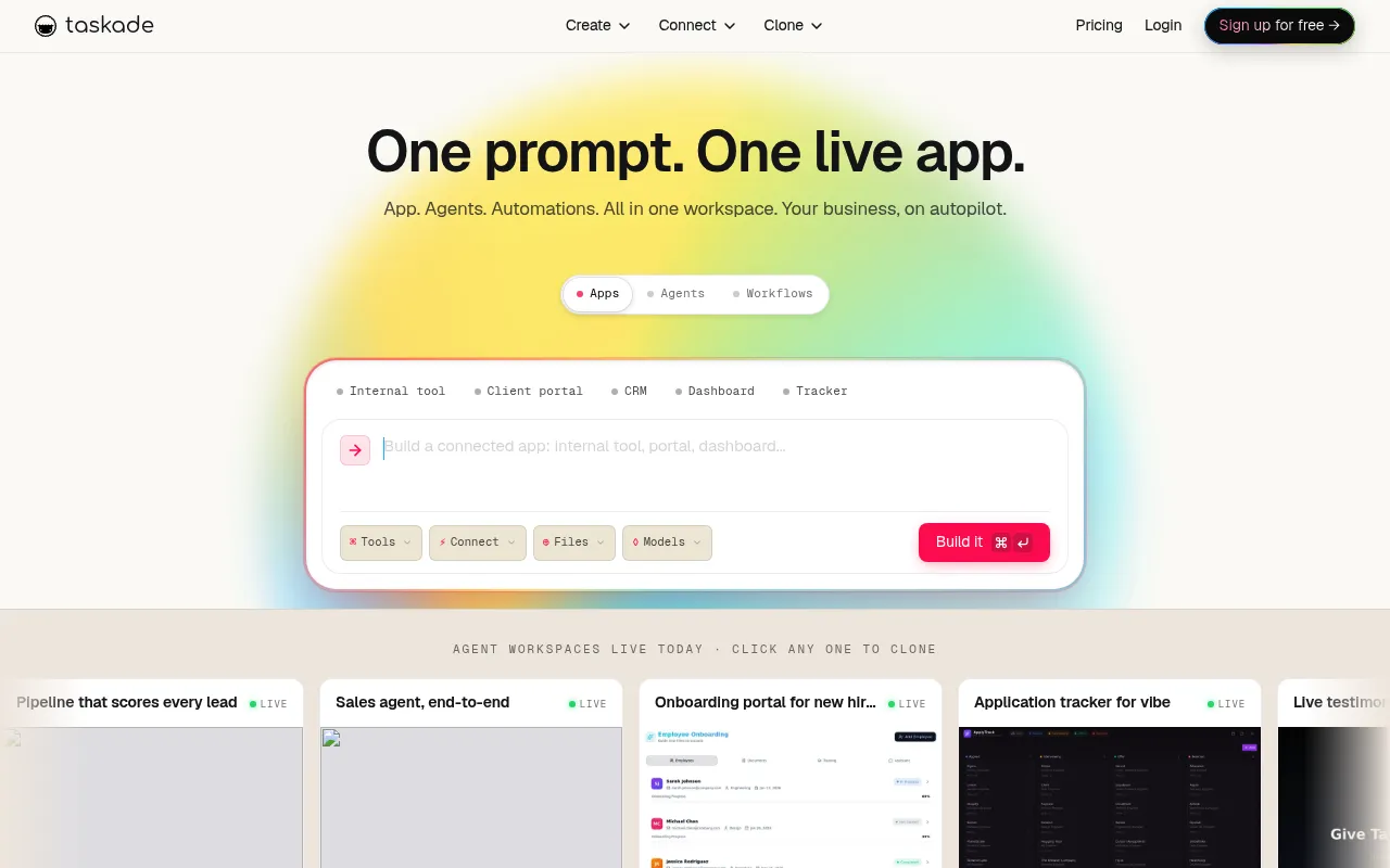 Taskade screenshot