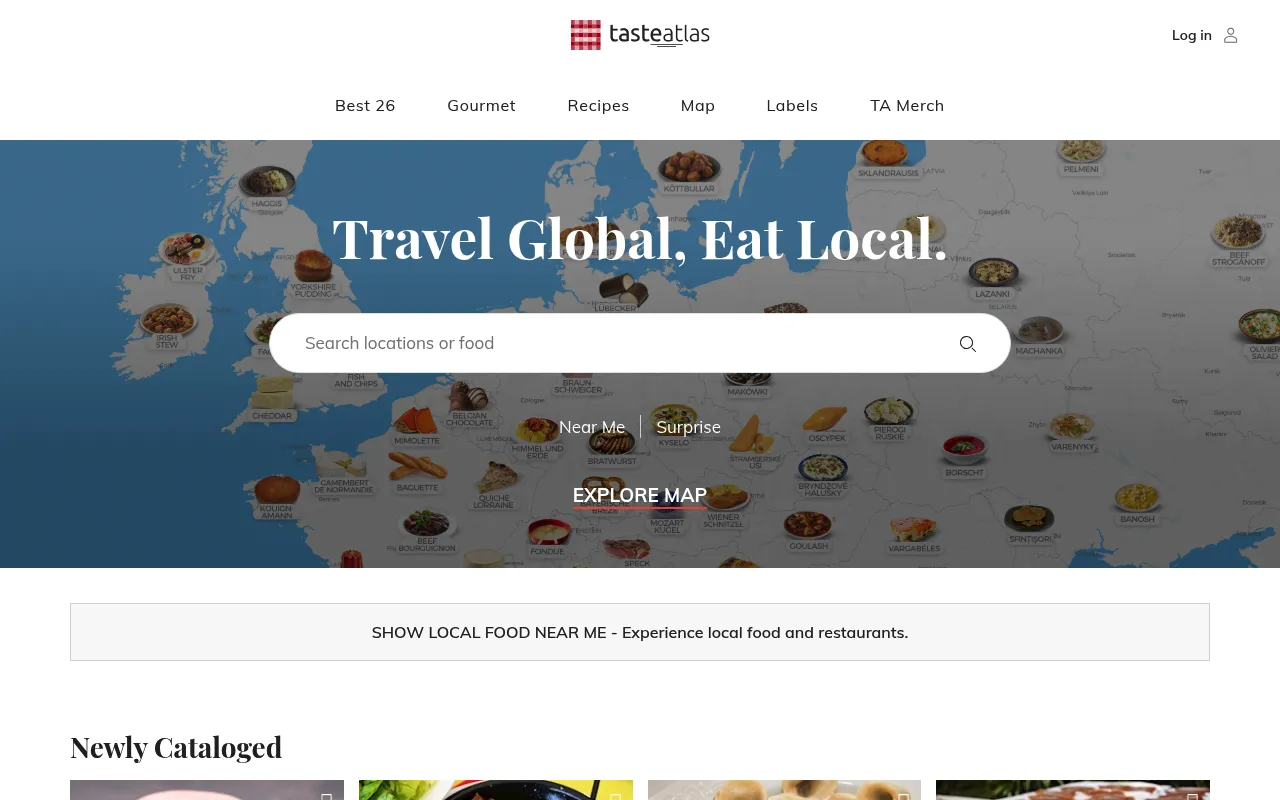 TasteAtlas screenshot